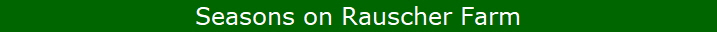 Seasons on Rauscher Farm